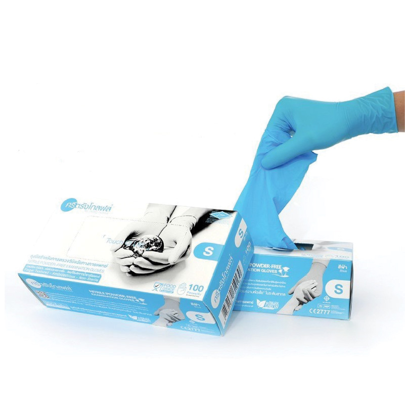 ถุงมือยางสังเคราะห์ ชนิดไม่มีแป้ง “ศรีตรัง”