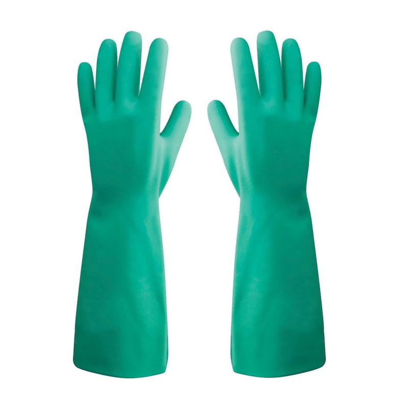 ถุงมือยางไนไตร ยาว 18 นิ้ว